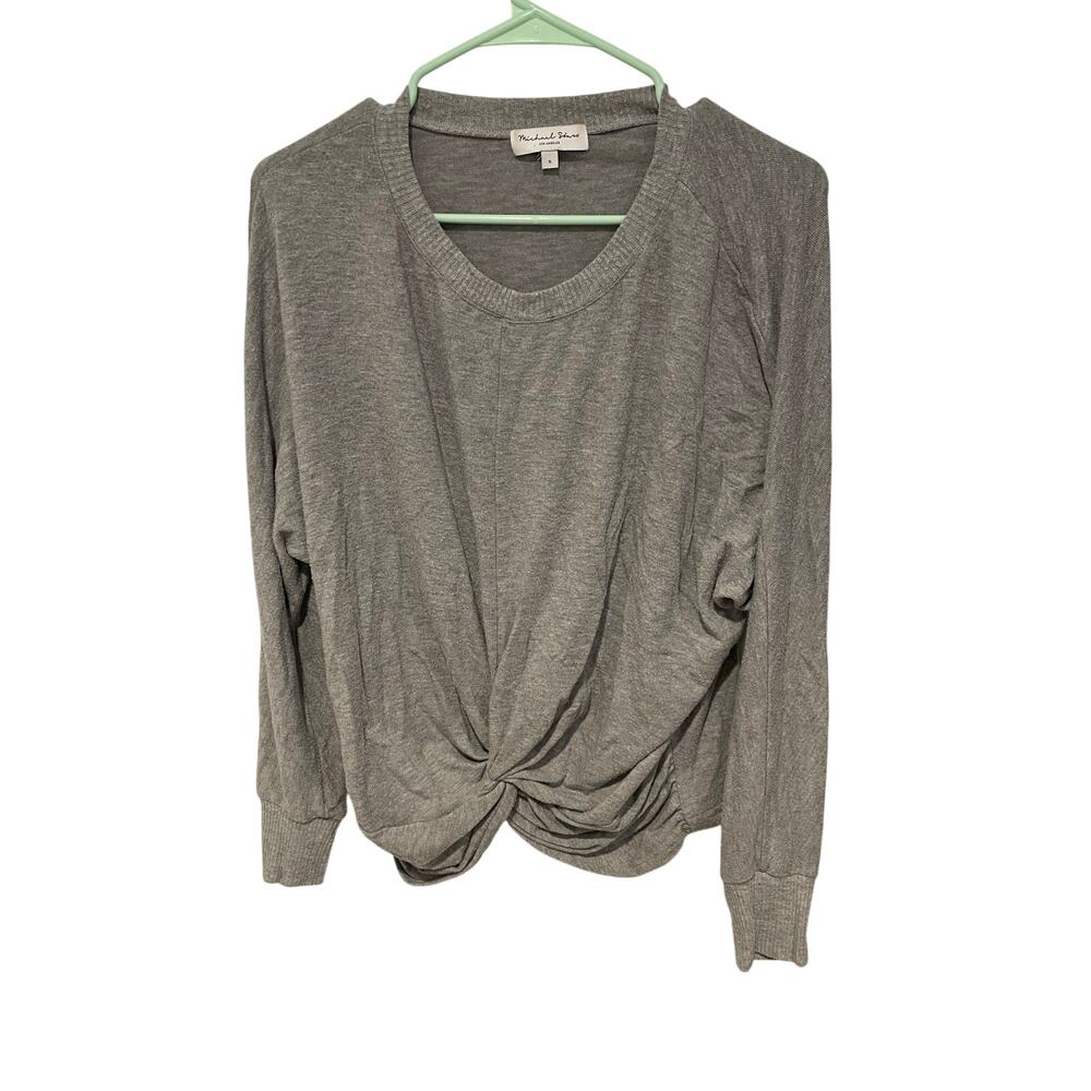 Vintage Michael Stars Los Angeles grey cinched sweater small